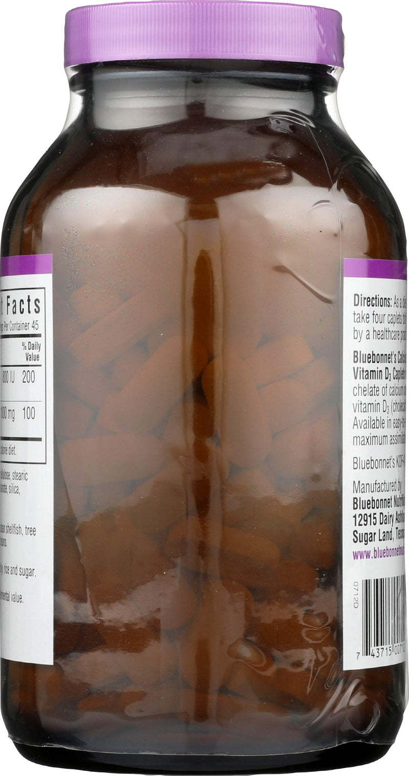 Bluebonnet Nutrition, Calcium Citrate Vitamin D3, 180 Caps
