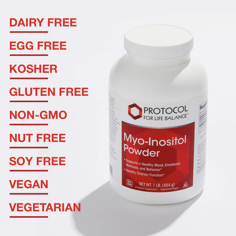 Protocol For Life Balance - Myo-Inositol Powder - Supports a Healthy Mood, Emotional Wellness, Behavior and Ovarian Function, Energy Boost, and Sleep Support - 1lb. (454 g) | Supports a Healthy Mood, Emotional Wellness, Behavior and Ovarian Function*, ...