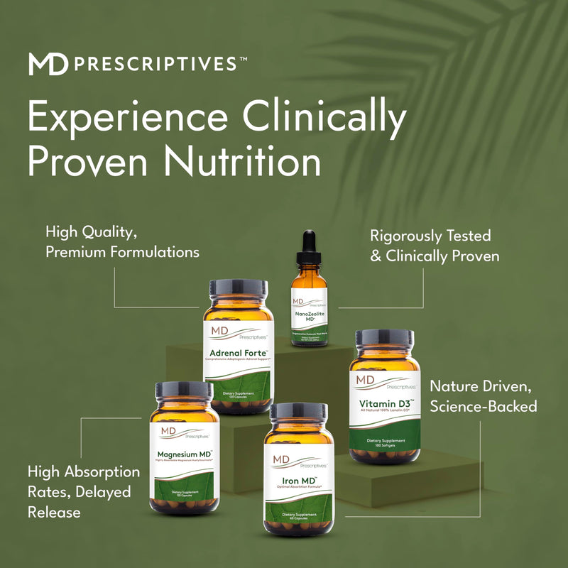 MD Prescriptives Vitamin D3 180 Gelcaps - Maximum Absorption for Strong Bones, Muscle & Immune Support, Non GMO Vegetarian Softgels, 125 mcg (5,000 IU)