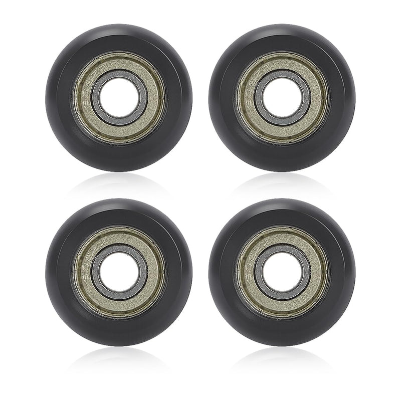 Replacement Roller Wheels For Aero Pilates Reformer Set of 4, Easy to Install, Smooth & Quiet Glide,Black Black