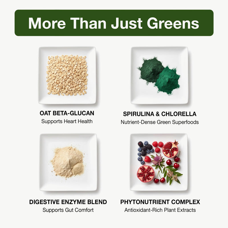 Biopharma Scientific NanoGreens Superfood Greens Powder (Strawberry) | Supports Immunity & Digestion, 55 Organic Ingredients, Spirulina & Chlorella, Third-Party Tested, Plant-Based, 30 Servings Strawberry