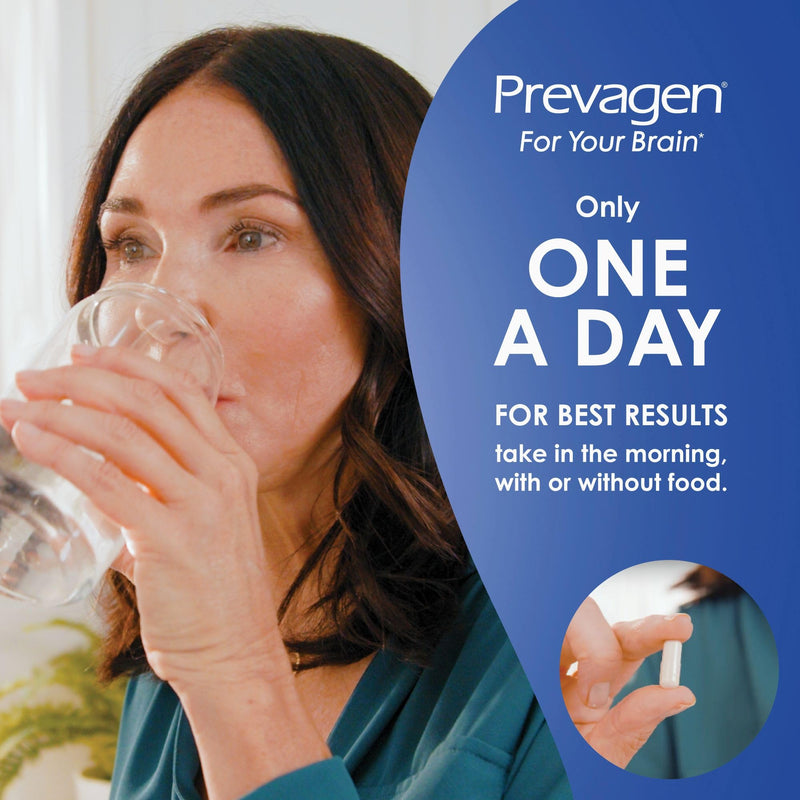 Prevagen Regular Strength with 7-Day Pill Minder, 30 Capsules, 1-Pack | For Your Brain, 1 Month Supply, 10mg Apoaequorin, 50mcg Vitamin D3