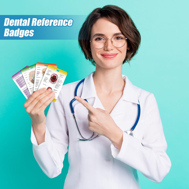 13 Pieces Dental Hygiene Reference Study Cards
