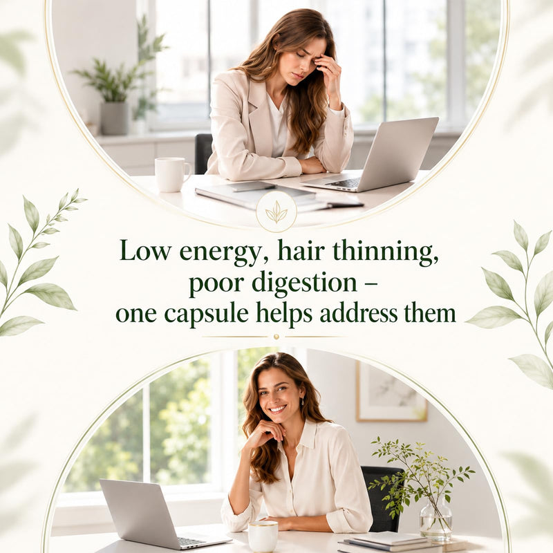 Zafira Organics Recovery Foundation Capsules – Mental Clarity, Hair & Mood Support, Natural Herbal Blend with Saffron Extract, Ginger Extract, L-Theanine, Myo-Inositol – Non-GMO, 90 Capsules