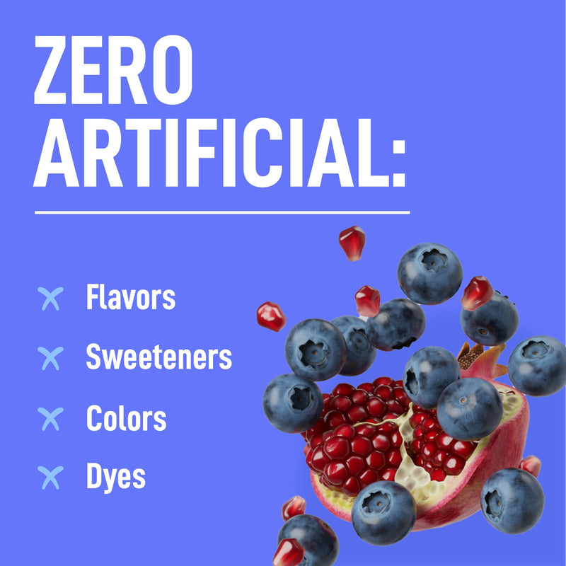 Keppi Electrolytes Powder Packets – Blueberry Pomegranate 30 Servings – No Sugar Hydration Supplement with Potassium, Magnesium, Sodium – Keto, Vegan, Fasting-Friendly, Zero Calorie Hydration Packets 30 Servings - Stick Packs