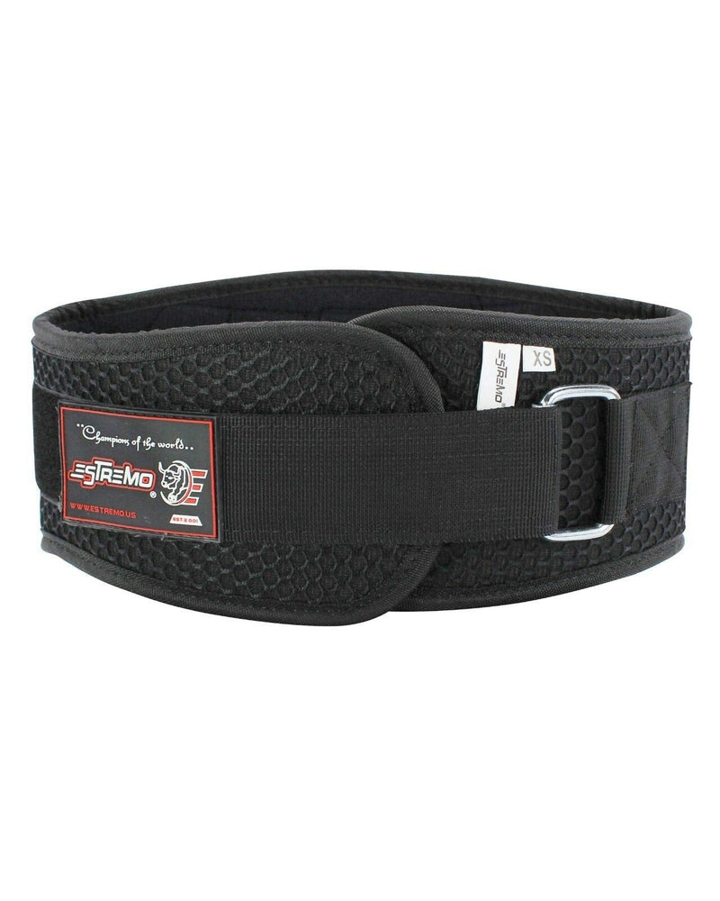 ESTREMO Weight Lifting Back Support 6 Inches Neoprene Gym Belt for Fitness Training Exercises, Squats, Lumbar, Powerlifting, Deadlifts Workout Black X-Large (40"-44")
