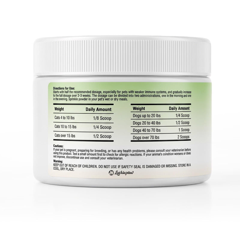 Organic Turkey Tail Mushroom Supplement for Senior Dogs & Cats – 10-in-1 Functional Mushroom Powder with CoQ10 for Immune Support, Digestive Health – Chicken Flavor, Scoop Included