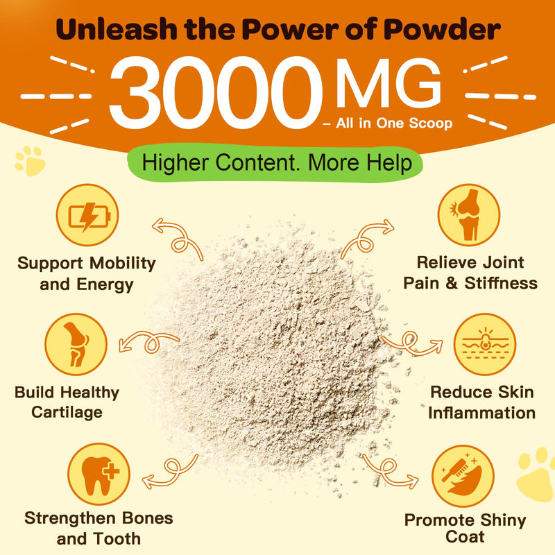NATURE TARGET Glucosamine for Dogs Powder, Dog Vitamins Powder