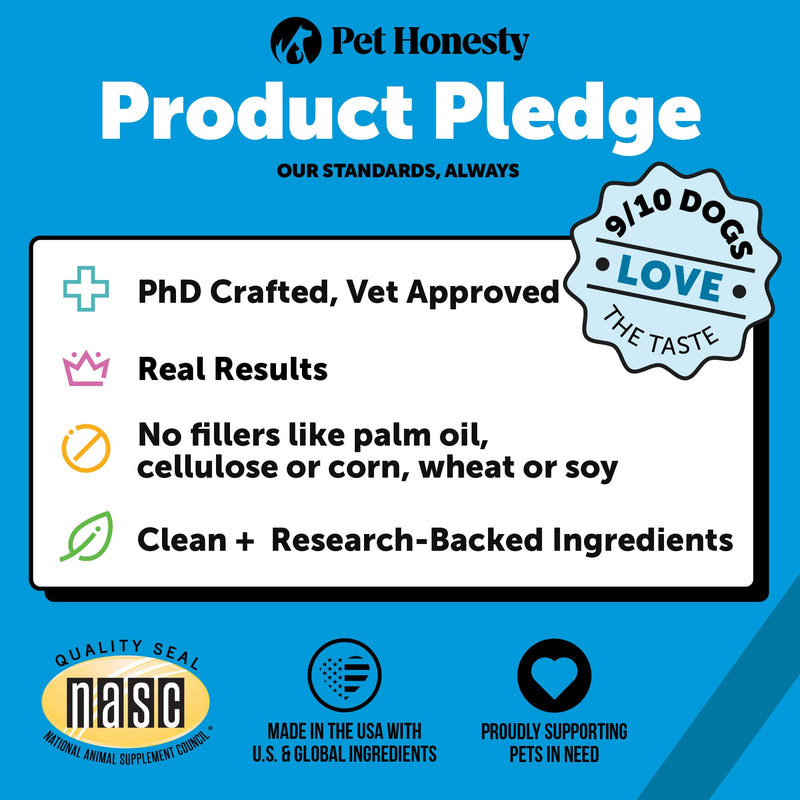 PetHonesty Omega 3 Fish Oil Supplement for Dogs & Cats (32oz), Wild Caught Omega 3 Fish Oil for Skin and Coat Health, Supports Shedding, Skin & Coat, Immunity, Joint, Brain & Heart, EPA + DHA 32oz - PawsPlanet Australia