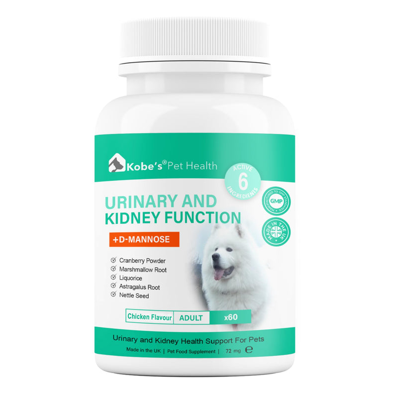 Probiotics for Dogs by KOBE’S® | Digestive Enzyme | Urinary Tract Infection | Stimulates Immune System & Maintains Overall Health | Dog Yeast Infection Treatment| Dog Diarrhea Treatment - 60 Tablets
