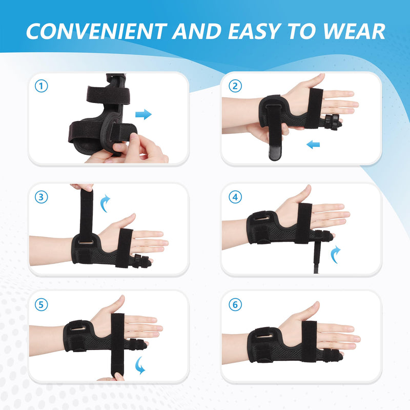 Pinky Finger Splint, Finger Splint for Pinky, Broken Finger, Trigger Finger, Metacarpal Splint Hand Brace, Little Finger Brace for Tendonnitis, Pain Relief, Fits for Left & Right Hand(M) M Mesh