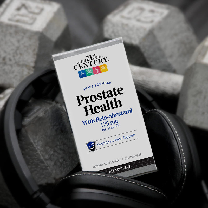 21st Century Prostate Health with Beta-Sitosterol 125mg, 60 Softgels | Prostate Health Supplement with Beta-Sitosterol 125 mg to Help Support Healthy Prostate, Bladder & Urinary Tract Function