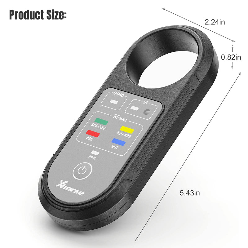 Xhorse Remote Key Frequency Tester Tool, 2024 XDRT20 Remote Tester 315/433/868/902Mhz Infrared Signal Detection L New - BeesActive Australia