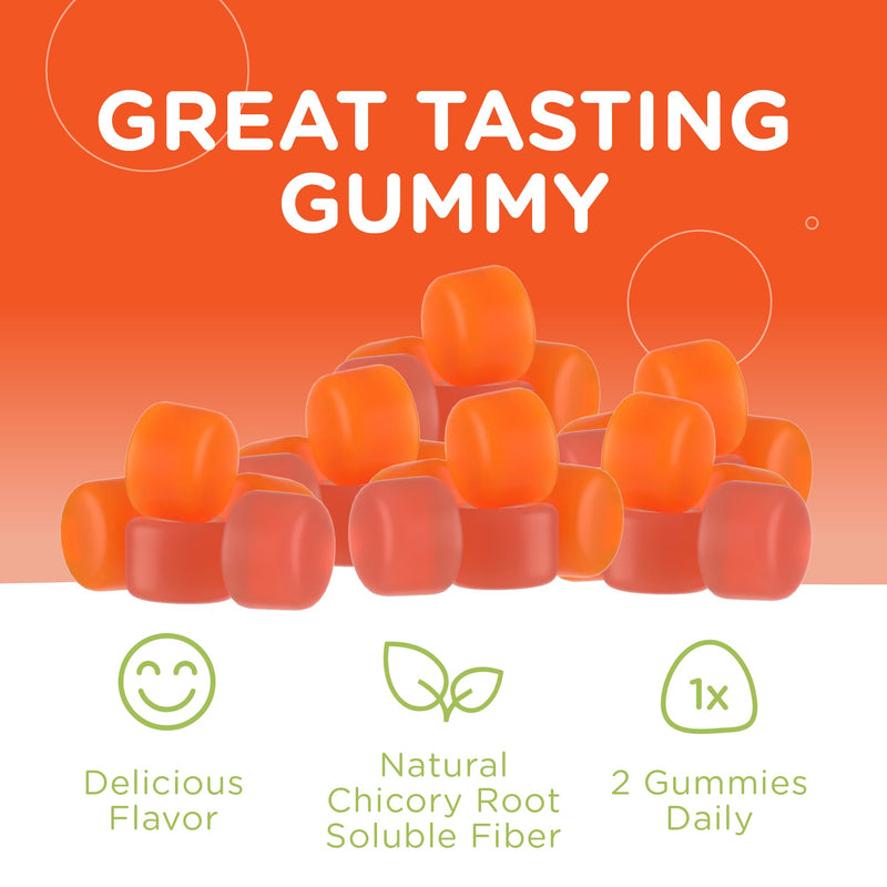 Zahler Chapter One Fiber Gummies - Soluble Fiber for Digestive Health Support - Flavored Gummies for Kids - Natural Chicory Root - Kosher, Dairy-Free, Gluten-Free & Vegetarian Friendly - 60 Count