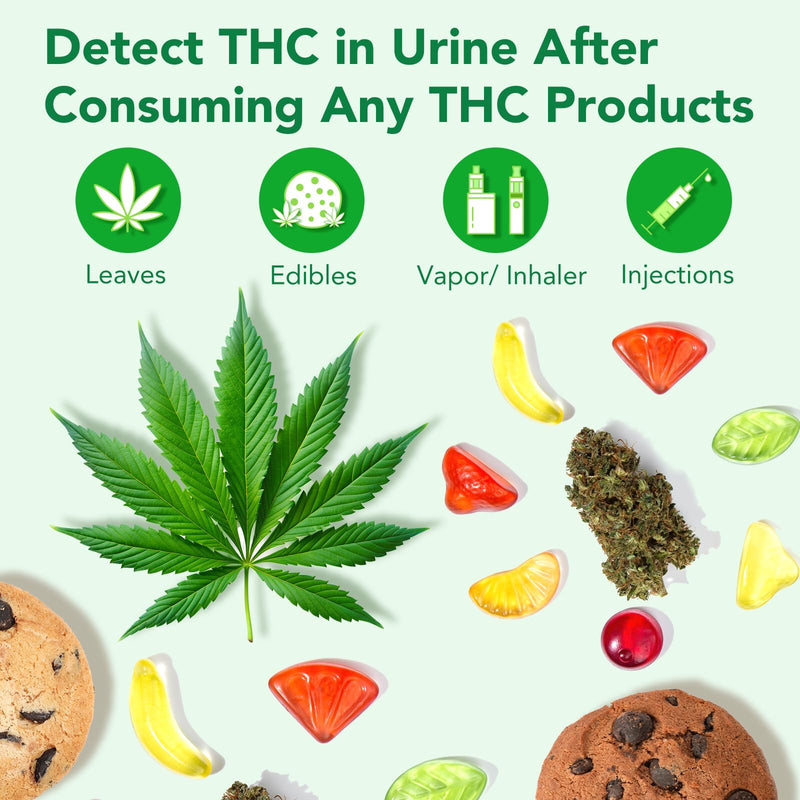 Easy@Home Marijuana Test Cup, THC Urine Drug Testing Kit, 5-Minute Results, Weed Cannabis Screening for Detox THC Flush, 1 Pack -#ECTH4-114A3 - BeesActive Australia