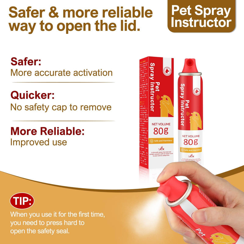 Spray Corrector Dog Trainer, 80ml 1 Pack Spray for Dog to Stops Barking, Jumping Up, Place Avoidance, Food Stealing, Fights & Unwanted Dog Behaviour Red-1 - BeesActive Australia