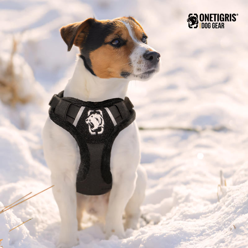 OneTigris Dog Winter Coat,Woolly Warm Winter Puppy Coat,MITT Dog Jacket Small Dog Coat with Harness Puppy Winter Jacket 2 in 1 Dog Coat(M) M - BeesActive Australia