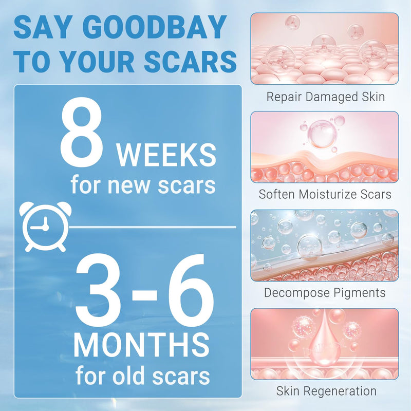 Silicone Scar Gel, Scar Cream, Advanced Scar Stick for Surgical Scars, Stretch Marks, Keloid Bump Removal, Old and New Scars 2.11oz (60g) 2.11 Ounce - BeesActive Australia