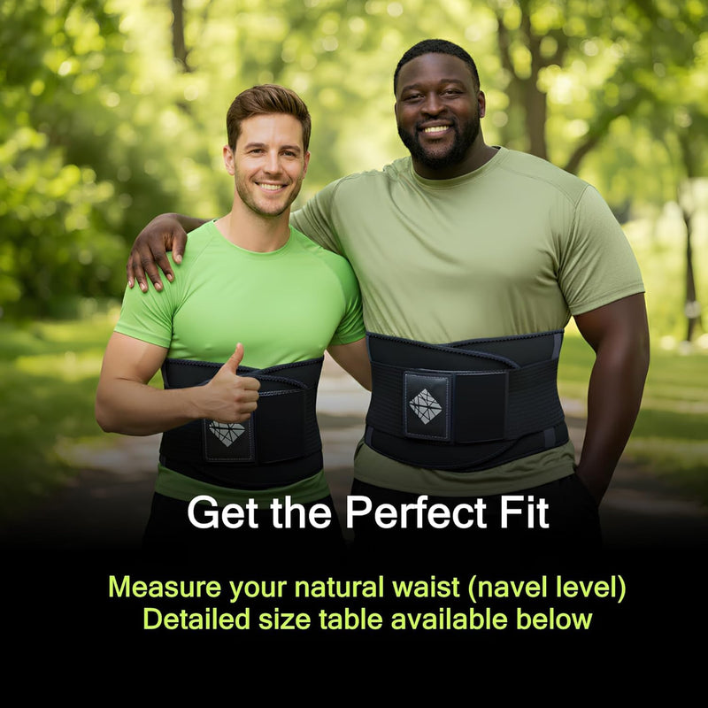 Back Brace for Lower Back Pain Relief XL, Lumbar Support Belt for Men & Women with Lumbar Pad, Ergonomic Design and Soft Breathable Material, Adaptive Fit for Herniated Disc, Sciatica, Scoliosis X-Large