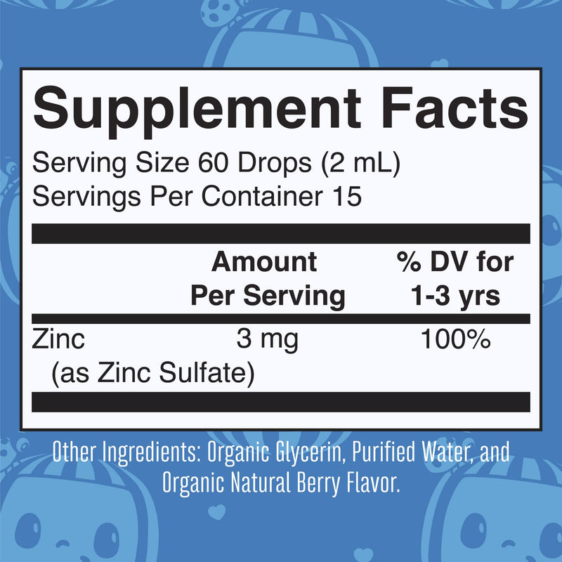MaryRuth Organics Cocomelon Toddler Liquid Ionic Zinc | Sugar Free | USDA Organic | Kids Zinc Sulfate for Ages 1-3 | Immune Support Supplement for Children | Vegan | Non-GMO | Gluten Free | 1 Fl Oz - BeesActive Australia