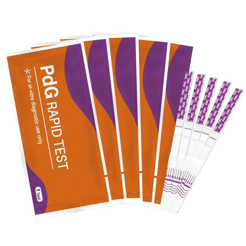AssuTest PdG Test Strips Progesterone Urine Test for Confirming Ovulation, At-Home Fertility Ovulation Test, Detection Accuracy, Individually Foil-Sealed, 5 Count - BeesActive Australia