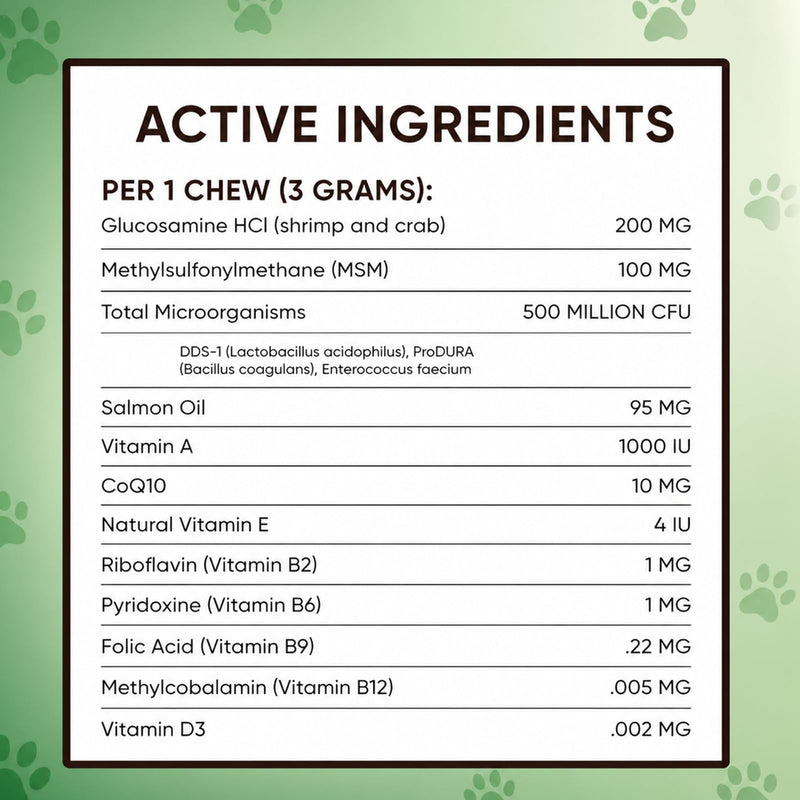 Pupganics Multivitamin Daily Soft Chews for Dog, 5 in 1 multivitamin for Hip & Joint, Heart Health, Skin & Coat, Gut & Immune Support, with Probiotics, Vitamin A/D3/E, Beef Flavor, 60 Chews (1)