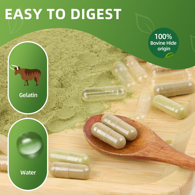 Size 2 Gelatin Empty Capsules - 1000 Count Clear Empty Pill Capsules, Fillable Empty Gel Capsule for Homemade Vitamins & Powders, Easy for DIY Supplements