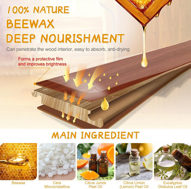 Natural Beeswax Spray,Beeswax Spray Cleaner,The Original Beeswax Spray Furniture Polish And Cleaner,Beeswax Polish Spray Used to care for living rooms,kitchens,wood furniture floors (2PCS) 2PCS - BeesActive Australia