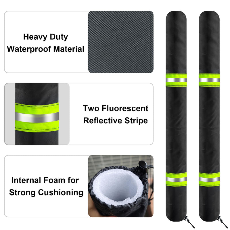 Boat Trailer Guide Pole Pad and Cover & Trailer Guides Poles Pads for Pontoon Boat Lift Jet Ski Boat Fishing Boat Sailboat Trailer Waterproof Heavy Duty UV Fade Proof Canvas & Set of Two 60 Inch - BeesActive Australia