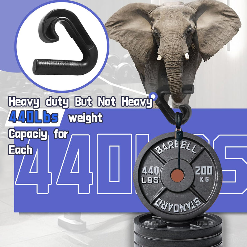 Neutral Grip Handles for Pull Up: Ergonomic Portable Hooks for Barbell Row Deadlift Resistant Bands for Home Gym Fitness Enthusiasts Style B