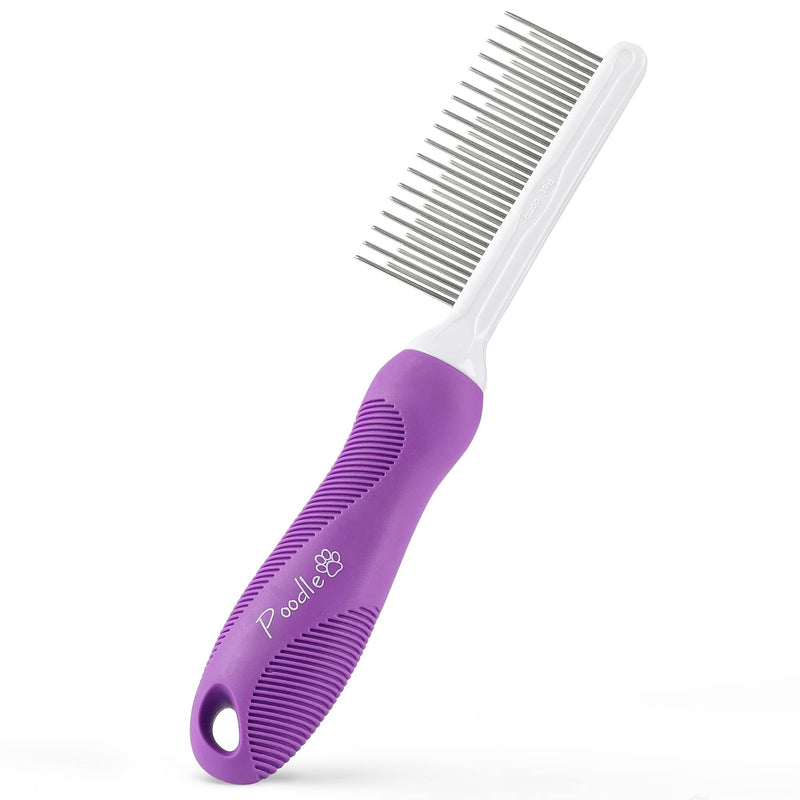 Poodle Pet Detangling Pet Comb + Dematting Fur Rake Comb + Slicker Brush Bundle - BeesActive Australia