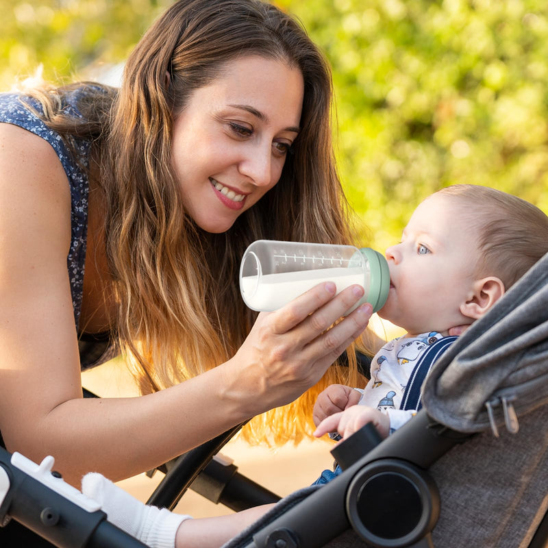 Momcozy Soft Baby Nipple Premium Natural Flow Silicone for Wide-Neck Bottles, BPA-Free, Perfectly Compatible with Momcozy Breast Milk Cooler, Small (Pack of 2) Flow1-Small