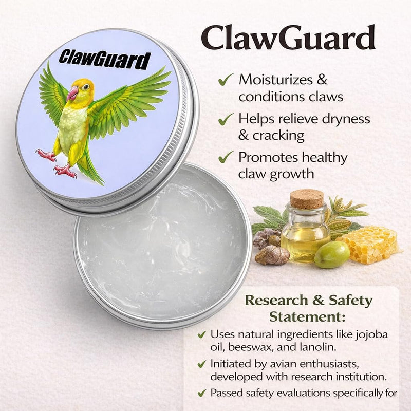 RONDURE Avian Beak Oil & Claw Balm – Bird Moisturizer Care for Dry Beak, Feet & Claws, Gentle Skin Care for Budgies, Cockatiels & Parrots, 2.6 oz
