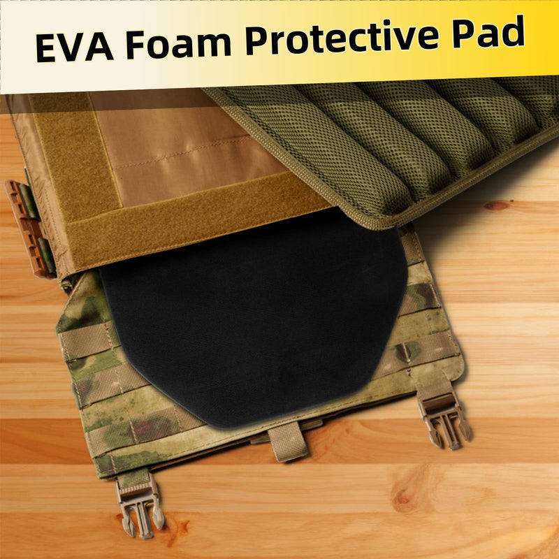 6 Pieces Vest Inner Plate, 12 x 9.4 x 0.8 Inch Lightweight EVA Vest Liner Foam Pad, Protective Pad Cushions Foam Shock Plates for Strength Training, Running, Plate Carrier - BeesActive Australia