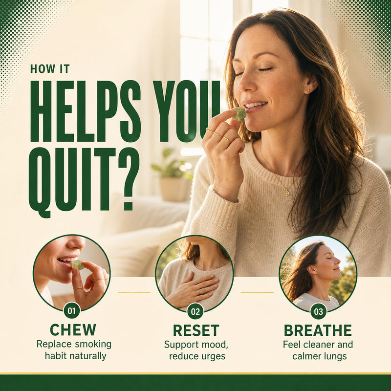 Lung Cleanse | 10 in 1 Detox, Natural, 100% Drug-Free, Daily Support Gummies to Help Clean Lungs Before, During & After Quitting, Made in USA Lung Cleanse