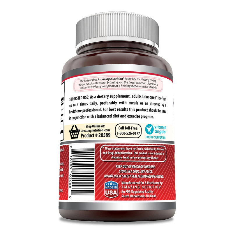 Amazing Formulas CLA Amino Acid Supplement | 1000 Mg per Serving | Softgels | Non-GMO | Gluten-Free | Made in USA (1 Pack, 240 Count) 1 Count (Pack of 1)