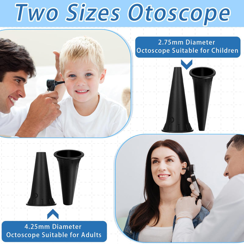 Reusable Otoscope Specula Dispenser with 200 Pcs 2.75/4.25 mm Otoscope Tips Plastic Dispenser for Disposable Ear Specula - BeesActive Australia