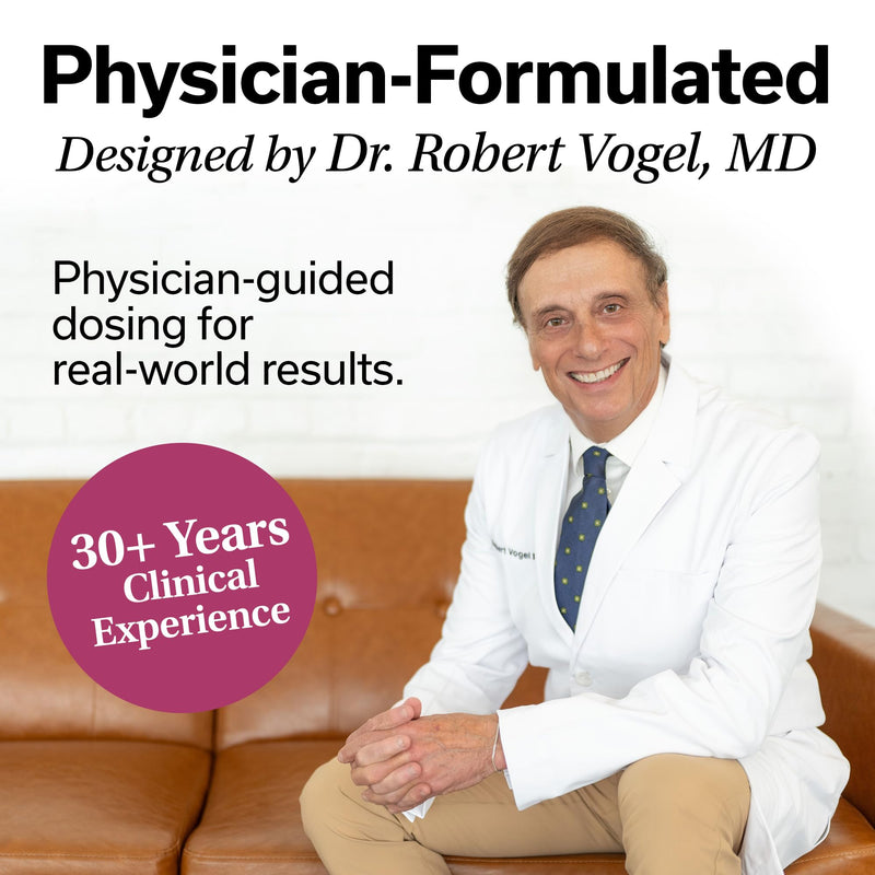 Cellular Defense & Energy Support by Dr. Vogel, MD – Resveratrol & CoQ10 (1 Month Supply) – Curcumin, Ginkgo, Quercetin – Cognitive Clarity & Daily Immune Support