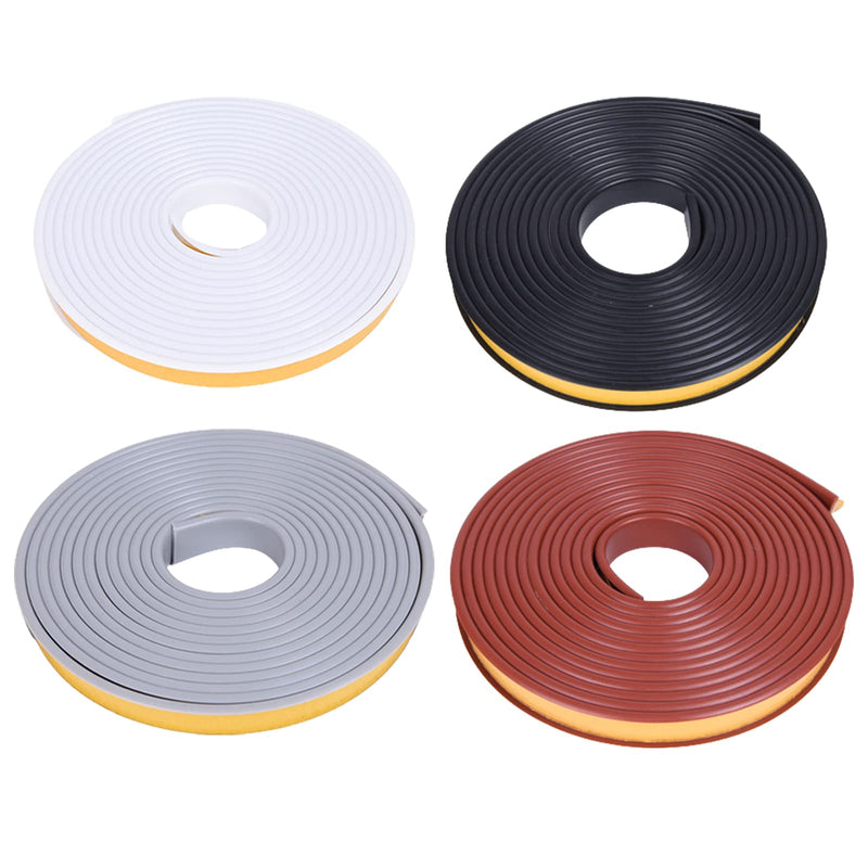 U-Shape Edge Banding, 16.4ft Self Adhesive Veneer Edging,TPE Flexible Furniture Edge Protector for Cabinet Repair Furniture Restoration (12MM, White) 12MM - BeesActive Australia