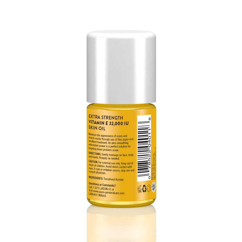 JASON Vitamin E 32,000 IU Extra Strength Skin Oil, Targeted Solution, 1.1 Ounce Bottle (Pack of 2) 1 Fl Oz (Pack of 2)