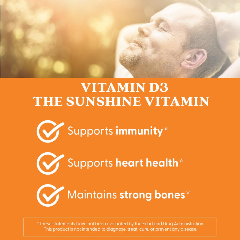 Doctor's Best Vitamin D3 5000IU, Non-GMO, Gluten & Soy Free, Regulates Immune Function, Supports Healthy Bones, White, No Flavour, 180 Count Unflavored 180 Count (Pack of 1)