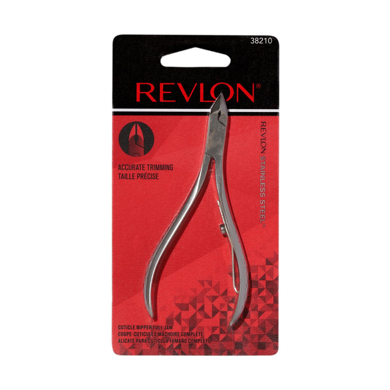 Revlon Full Jaw Cuticle Trimmer, Manicure Tool, Nail Care, High Precision Blade, Easy Grip, Stainless Steel, 1 Count - BeesActive Australia