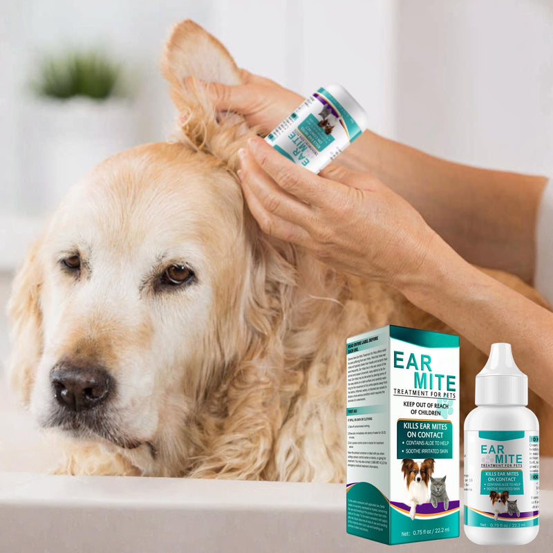 Ear Drops for Dogs Ear Infection,Soothing Gentle Ear Wax Removal Soothes Itchy & Inflamed Helps Maintain Comfort
