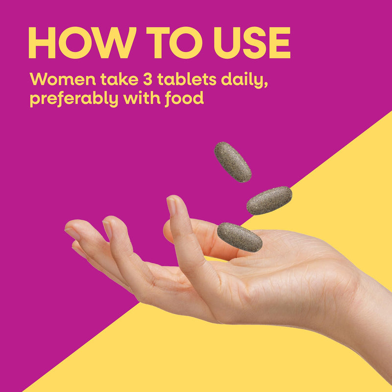 Nature's Way Alive! Max3 Potency Women's Complete Multivitamin, 90 ct | High-Potency Formula with Methylated B12, Folate, CranRx, Spirulina, Digestive Enzymes; Gluten-Free, No Artificial Colors