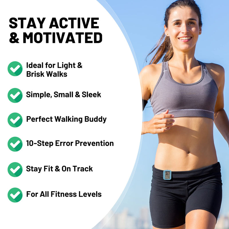 3D Pedometer for Walking, Simple Step Counter with Large Digital Display, Step Tracker with Removable Clip Lanyard, Accurately Track Steps for Men Women Kids Adults Seniors - BeesActive Australia