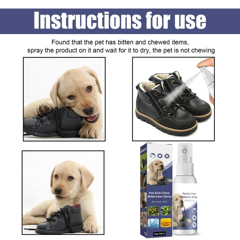No Chew Spray for Dogs, 50ML. Bitter Apple Spray for Dogs to Stop Chewing. Effective Dog Deterrent Spray for Furniture Carpet. Alcohol-Free, Indoor & Outdoor Safe. purple - BeesActive Australia