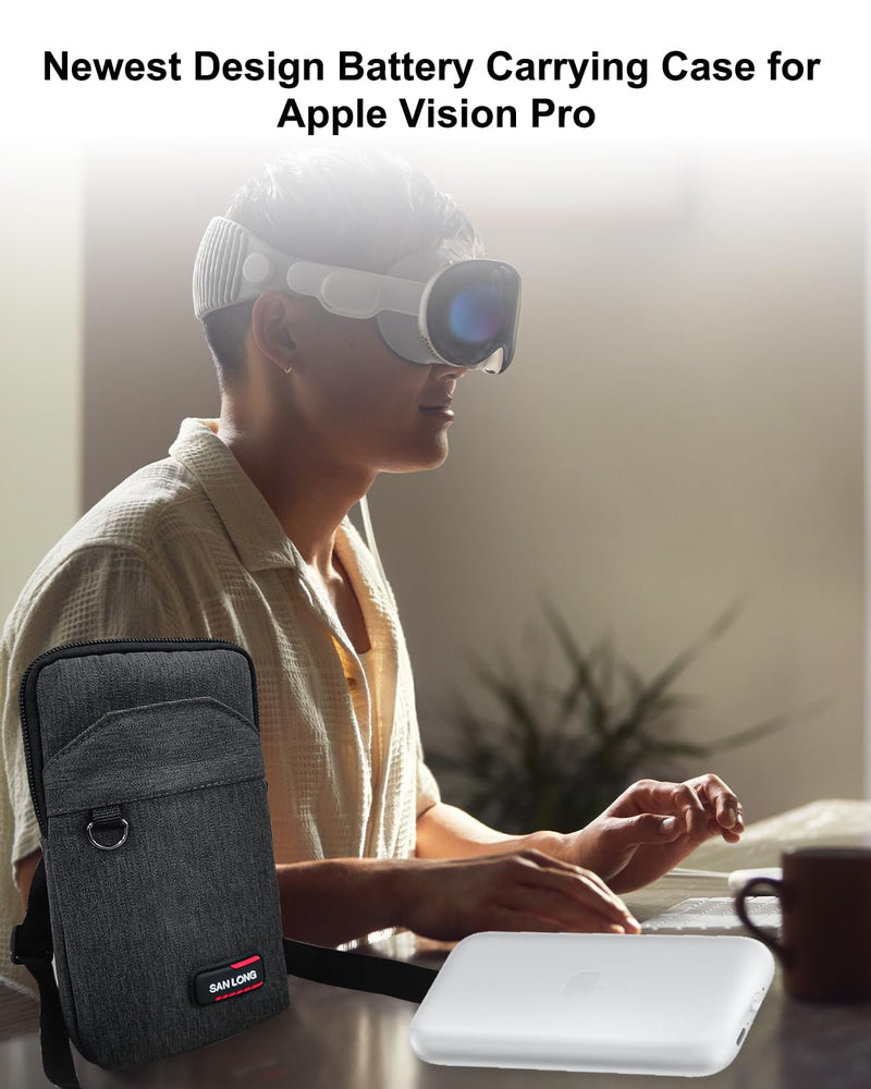 Carrying Bag for Apple Vision Pro-Accessories with high quatility bag,tool,water-poor,all around-protect, Vision pro case only compatible witt Apple vision pro battery - BeesActive Australia