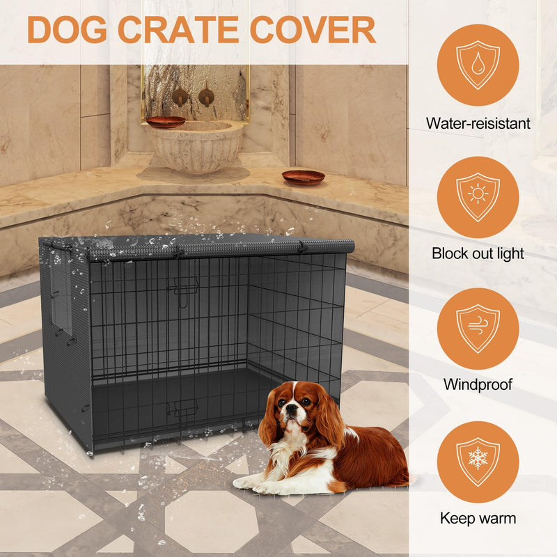 Dog Kennel Cover,Crate Covers for Dog Cages,Crate Cover 24 30 36 42 48-inch,Dog cage Cover,Waterproof Dog Crate Cover,Dog Kennel Cover,Dog Enclosure Covers,Dog Crate Covers Large and Small 30 Inch - BeesActive Australia