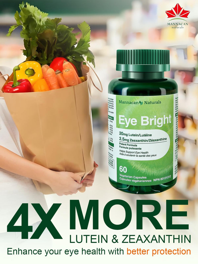 Lutein 20mg and Zeaxanthin Supplements, 60 Capsules, Lutein for Eyes, Eye Supplement,Bilberry Supplement for Eyes,Areds 2 Lutein Zeaxanthin Vitamin for Eyes Health for Adults 60 Count (Pack of 1)