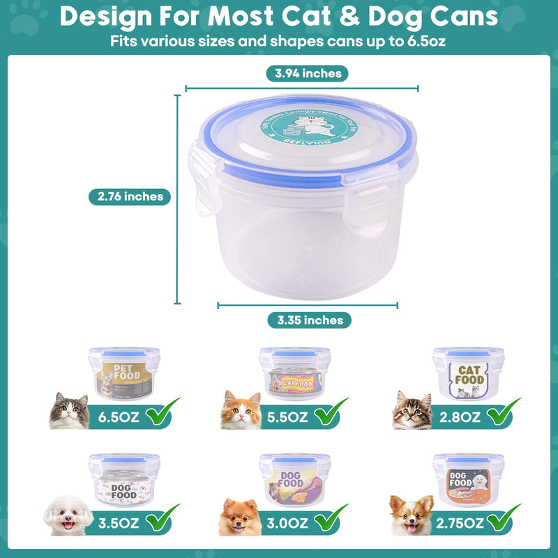 Canned Cat Food Storage Lids,Reusable Airtight Can Cover Pet Food Sealer - Keeps Cat Food Storage Can Fresh, Cat Food Lids Container Eliminates Odor, Easy To Use With SUS 304 Spoon,Can Opener 1 Jar（S）+1 spoon - BeesActive Australia